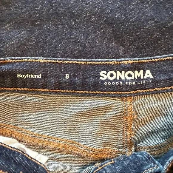 Sonoma Women’s Goods For Life Boyfriend Jeans Size 8 - Picture 3 of 8